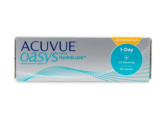 Acuvue Oasys 1-DAY Hydraluxe pour astigmatisme
